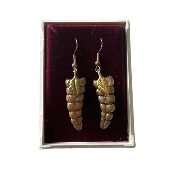 Handmade Rattlesnake Dangle Earrings Feather Detailing One Size - Picture 1 of 4
